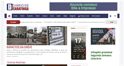 Desktop Screenshot of diariodecaratinga.com.br