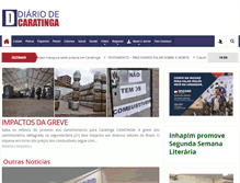 Tablet Screenshot of diariodecaratinga.com.br